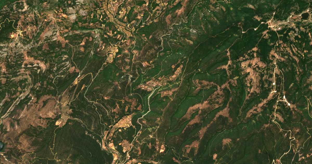 Mapa por satélite de Áno Drosiní