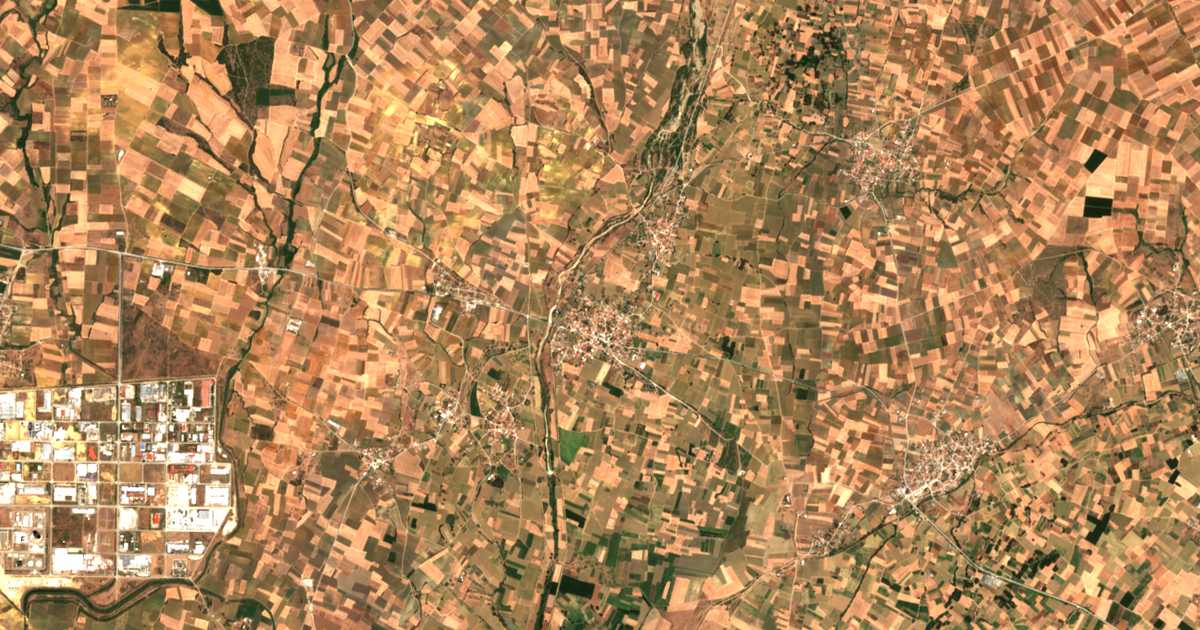 Mapa por satélite de Áratos