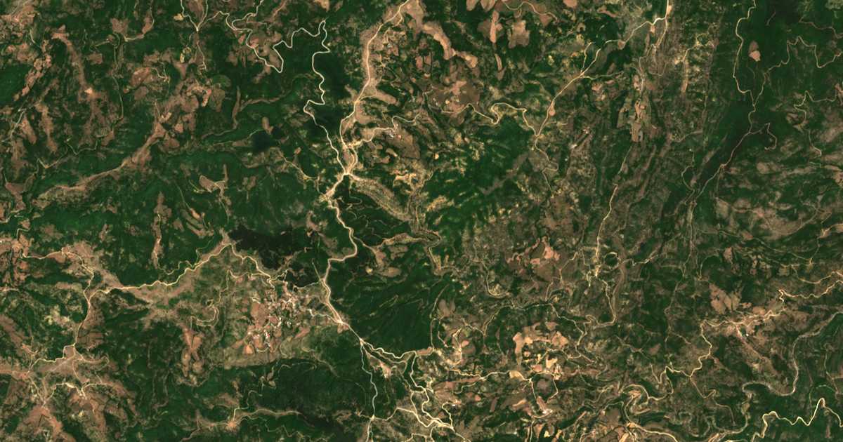 Mapa por satélite de Chamilón