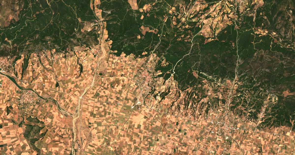 Mapa por satélite de Dokós