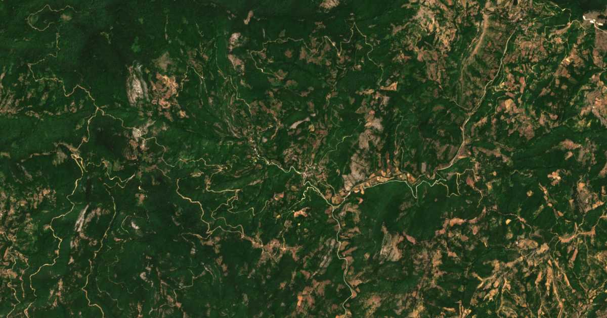Mapa por satélite de Kárdamos