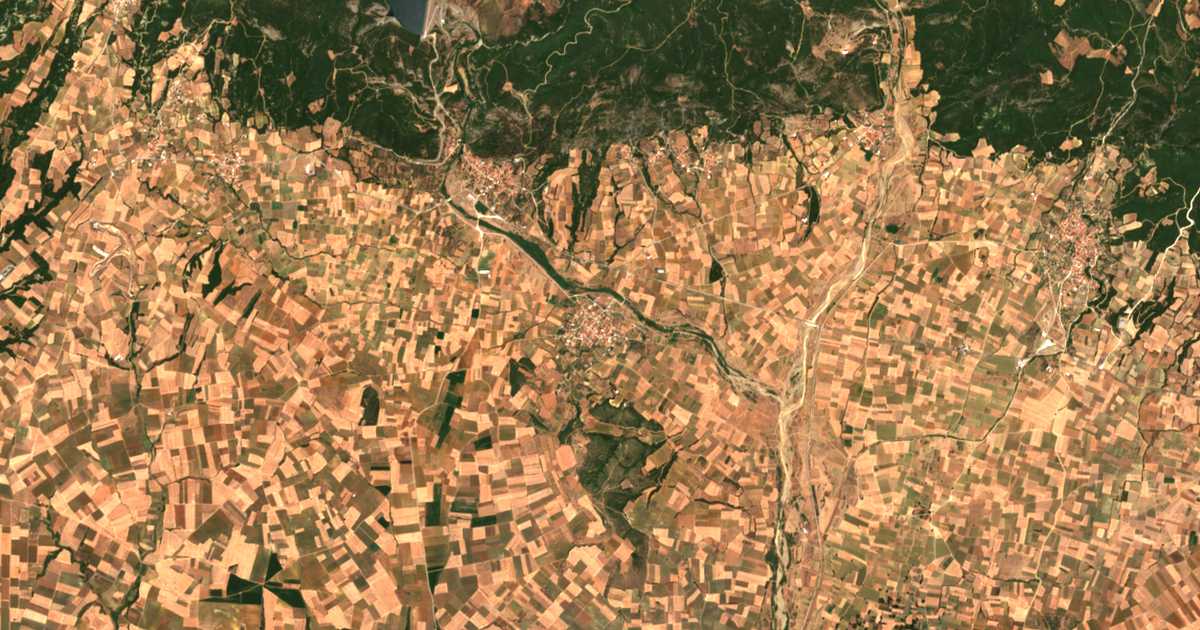 Mapa por satélite de Lamprón