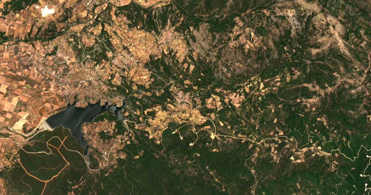 Mapa por satélite de Néda