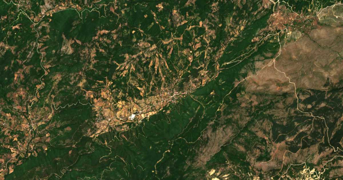 Mapa por satélite de Orgáni
