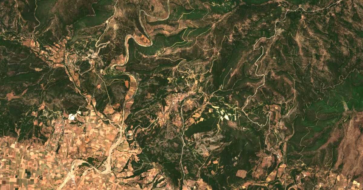 Mapa por satélite de Plagiá
