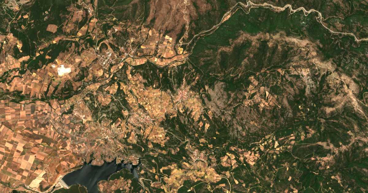 Mapa por satélite de Strofí