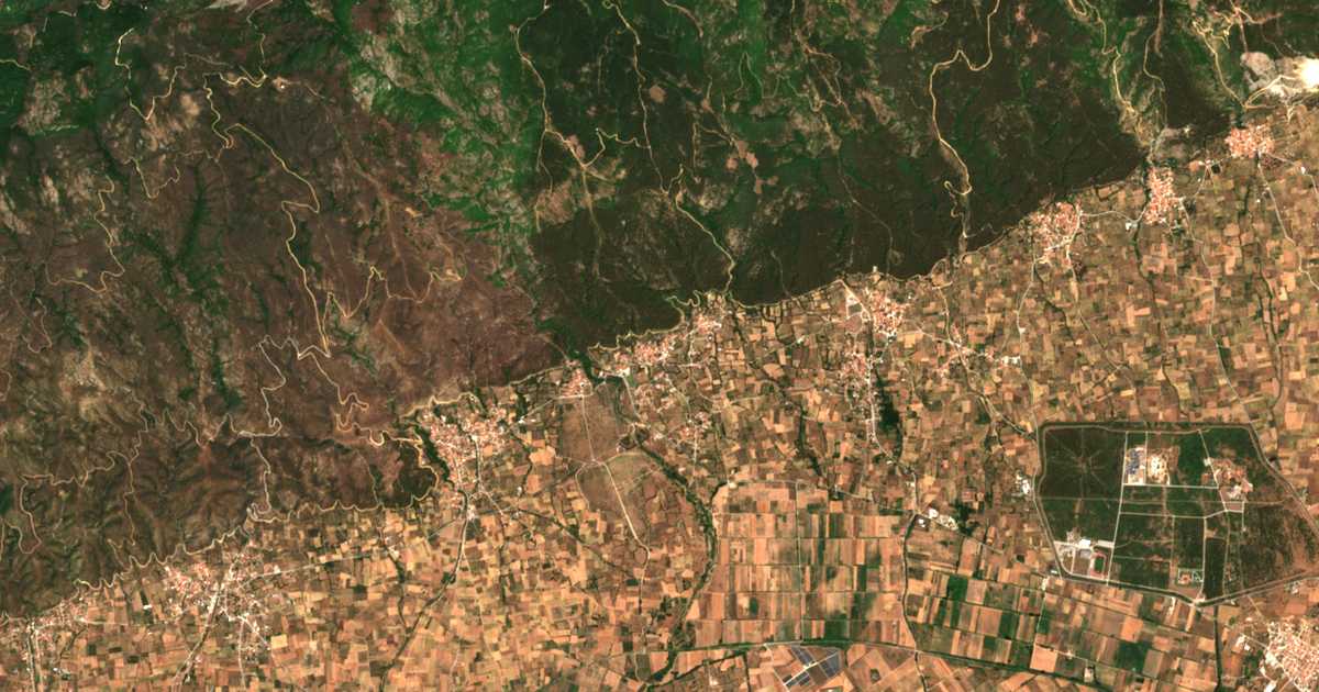 Mapa por satélite de Míschos