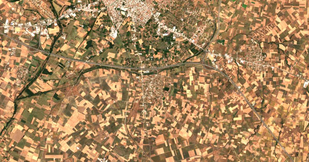 Mapa por satélite de Kósmion