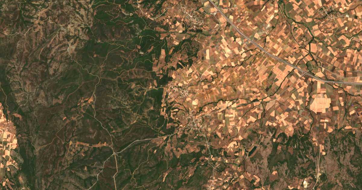Mapa por satélite de Krovýli