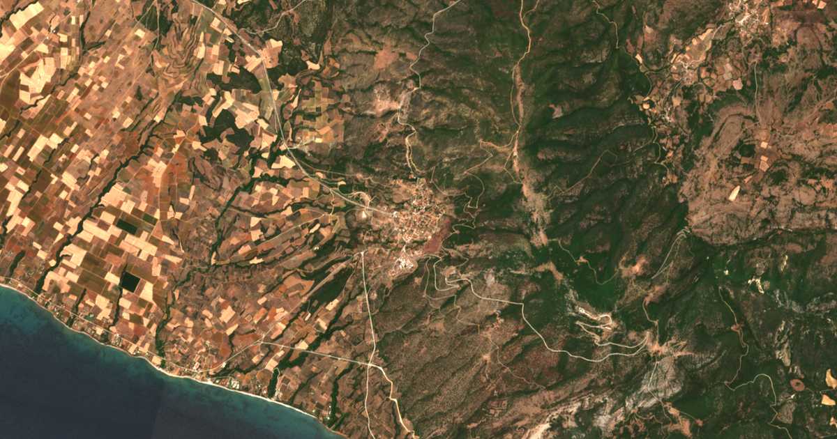 Mapa por satélite de Maronea
