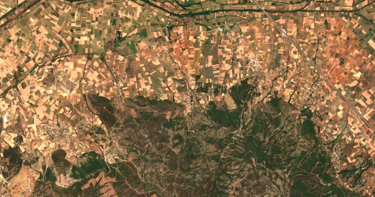 Mapa por satélite de Mírana