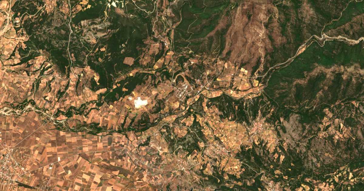 Mapa por satélite de Néa Sánta