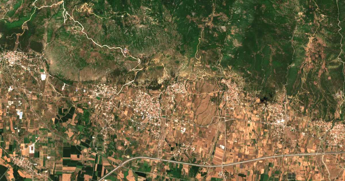 Mapa por satélite de Fília