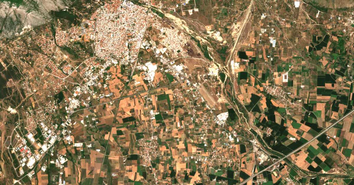 Mapa por satélite de Néos Zygós