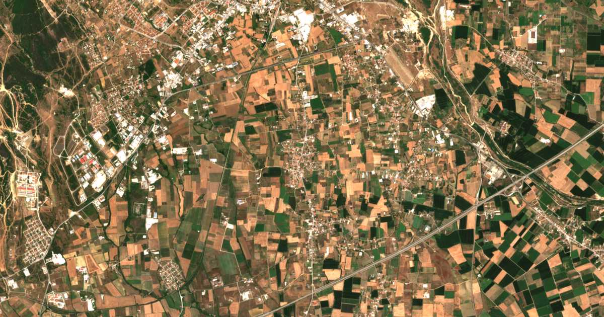 Mapa por satélite de Peteinós