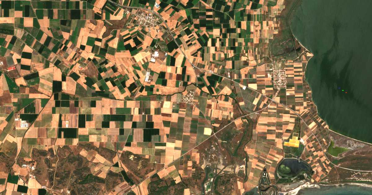 Mapa por satélite de Potamiá