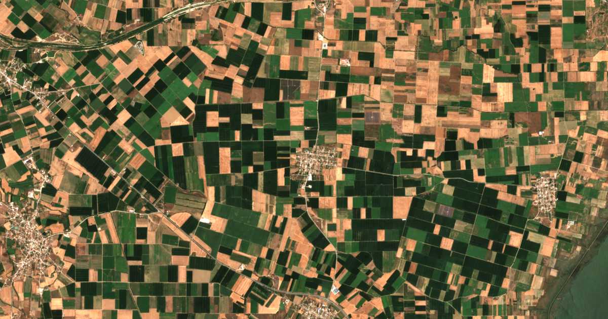 Mapa por satélite de Sydiní