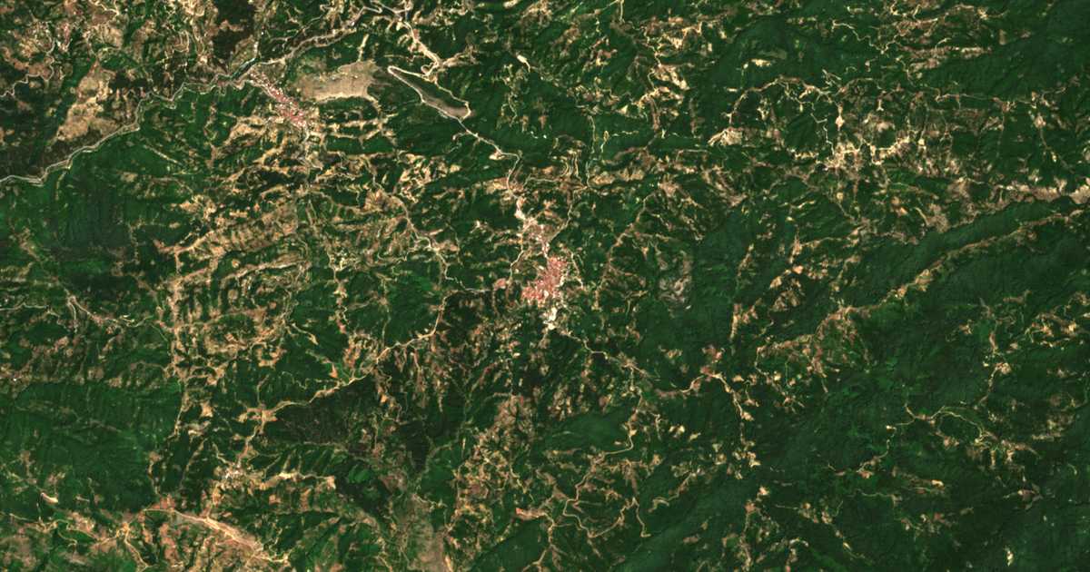 Mapa por satélite de Kéntavros