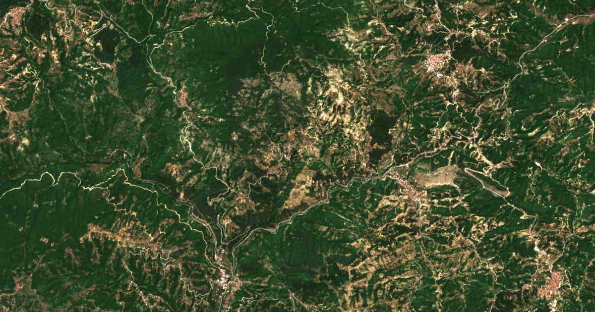 Mapa por satélite de Mántaina