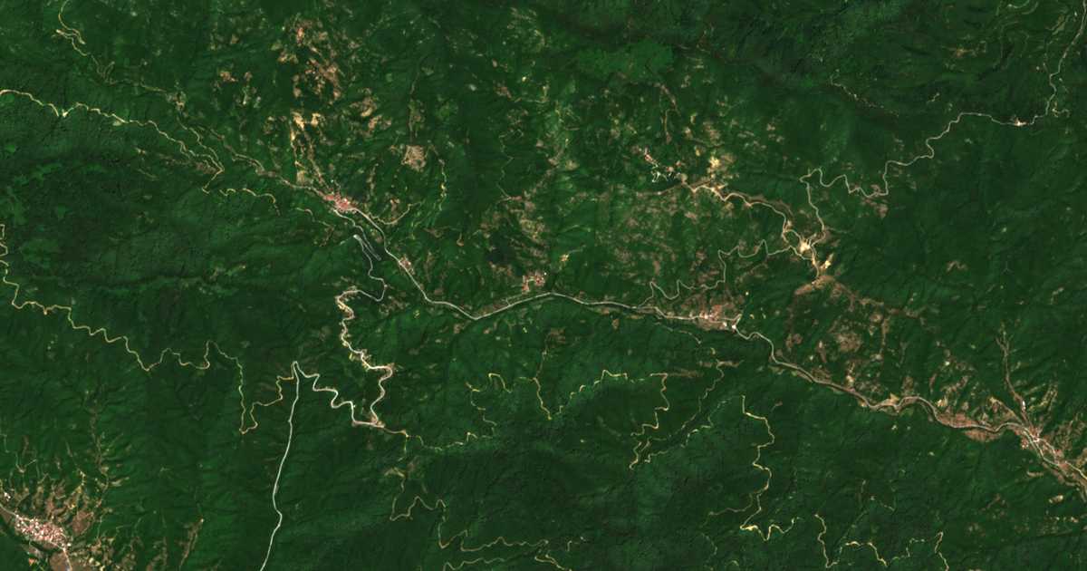 Mapa por satélite de Thérmai