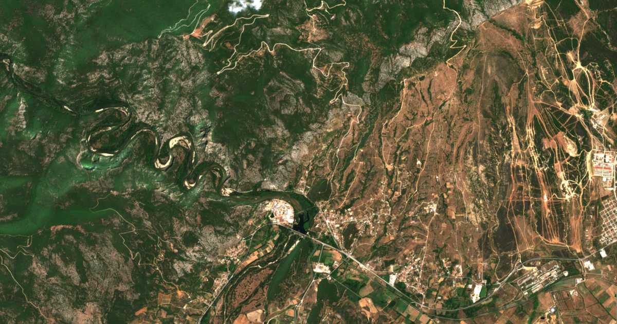 Mapa por satélite de Galáni