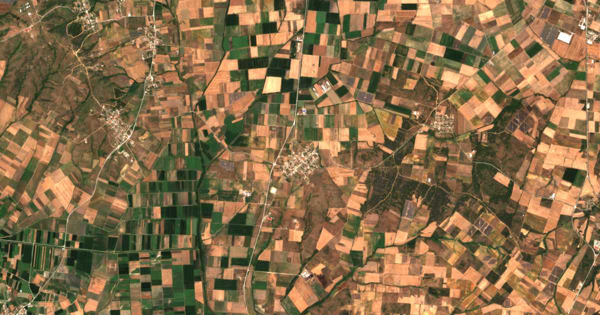 Mapa por satélite de Mélissa