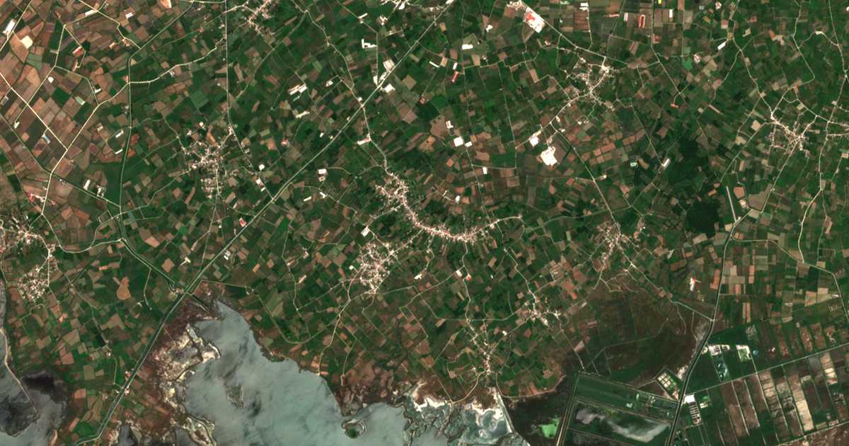 Mapa por satélite de Anéza