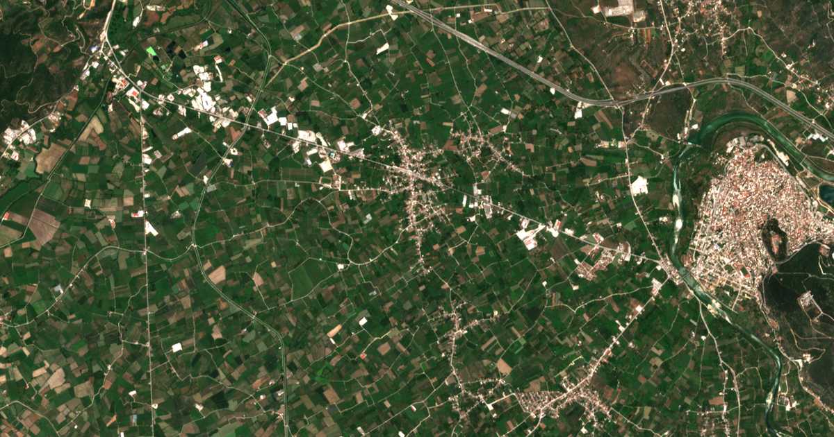 Mapa por satélite de Chalkiádes