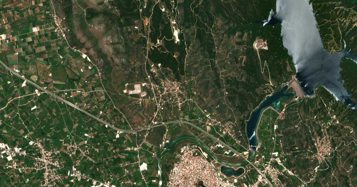 Mapa por satélite de Grammenítsa