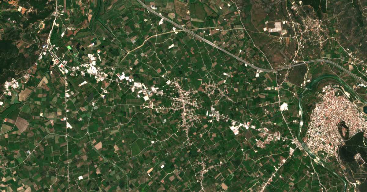 Mapa por satélite de Kalamiá