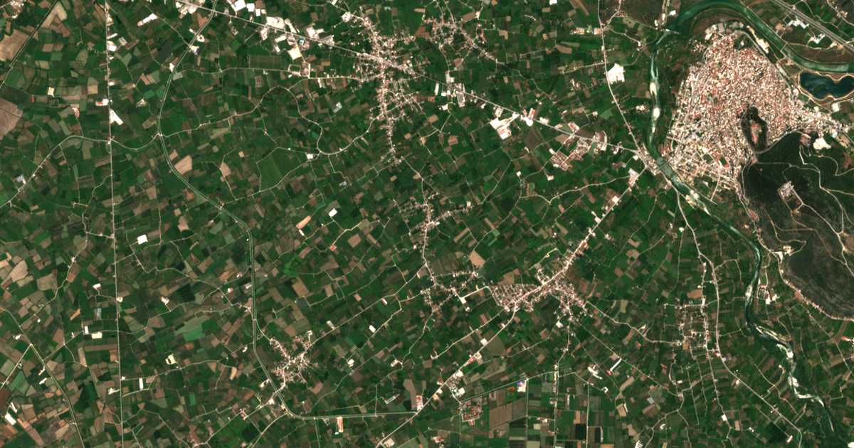 Mapa por satélite de Kirkizátai