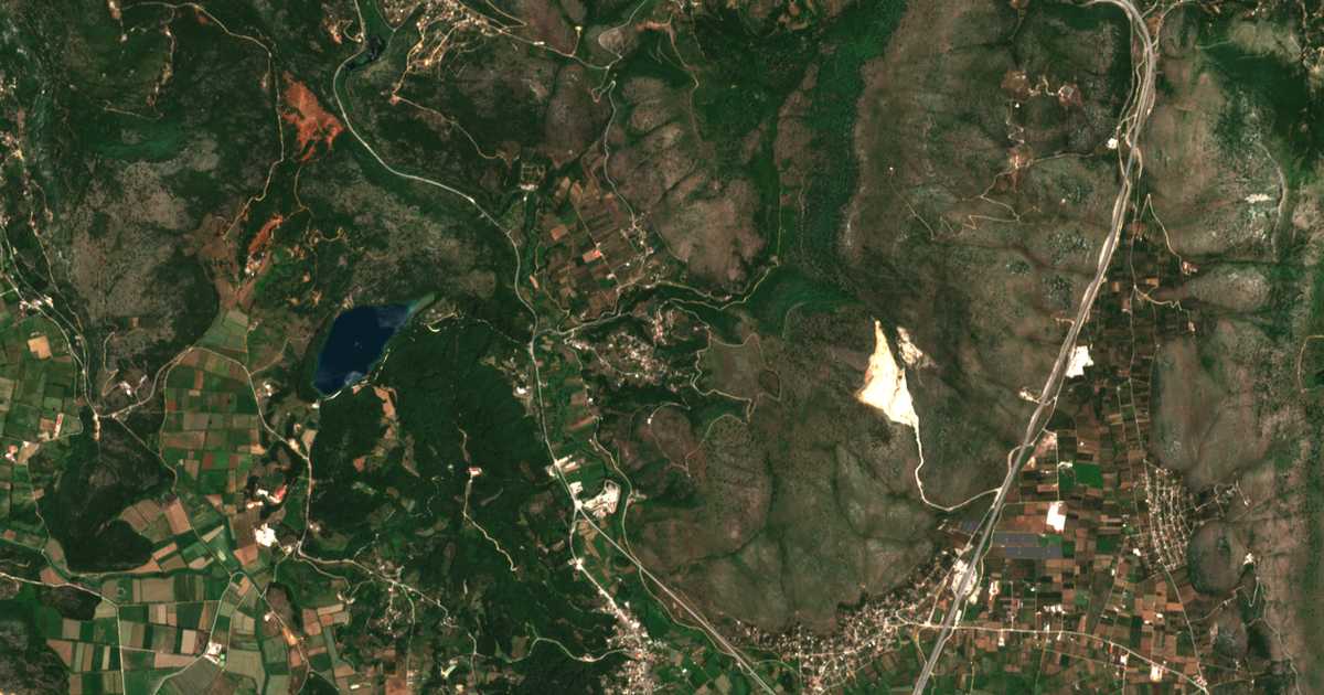 Mapa por satélite de Pantánassa