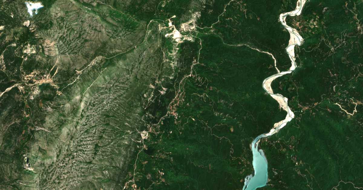 Mapa por satélite de Rodavgí