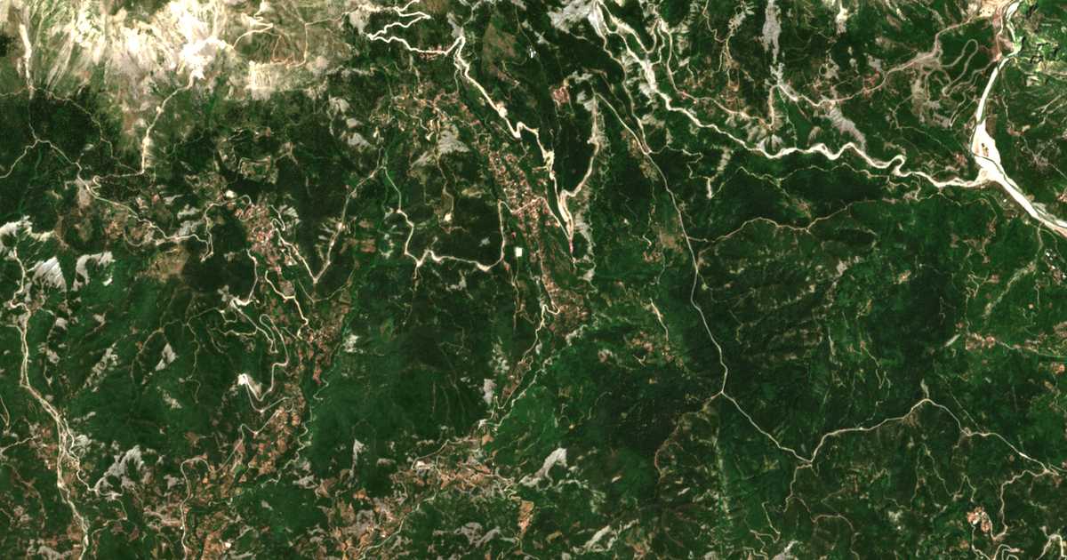 Mapa por satélite de Ampélia