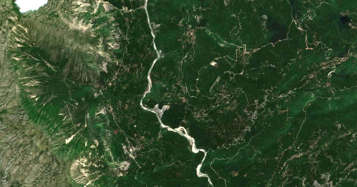 Mapa por satélite de Gourianá