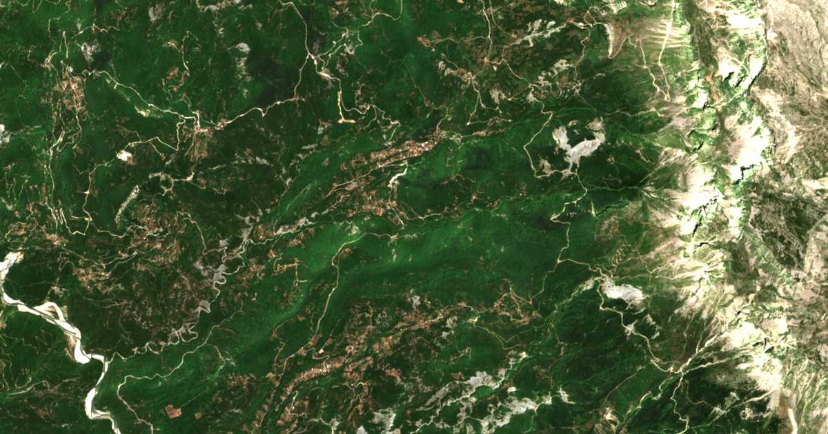 Mapa por satélite de Lepianá