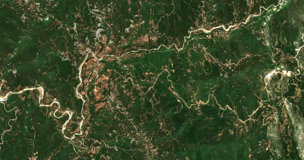 Mapa por satélite de Áno Kalentíni