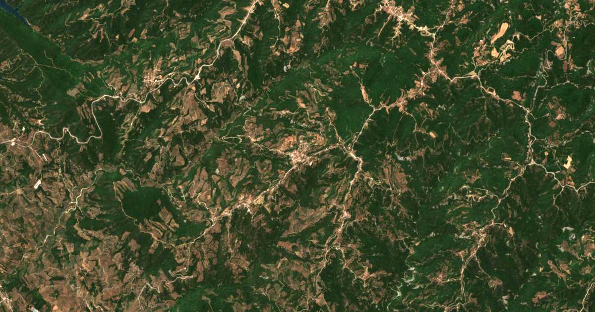 Mapa por satélite de Áno Pétra