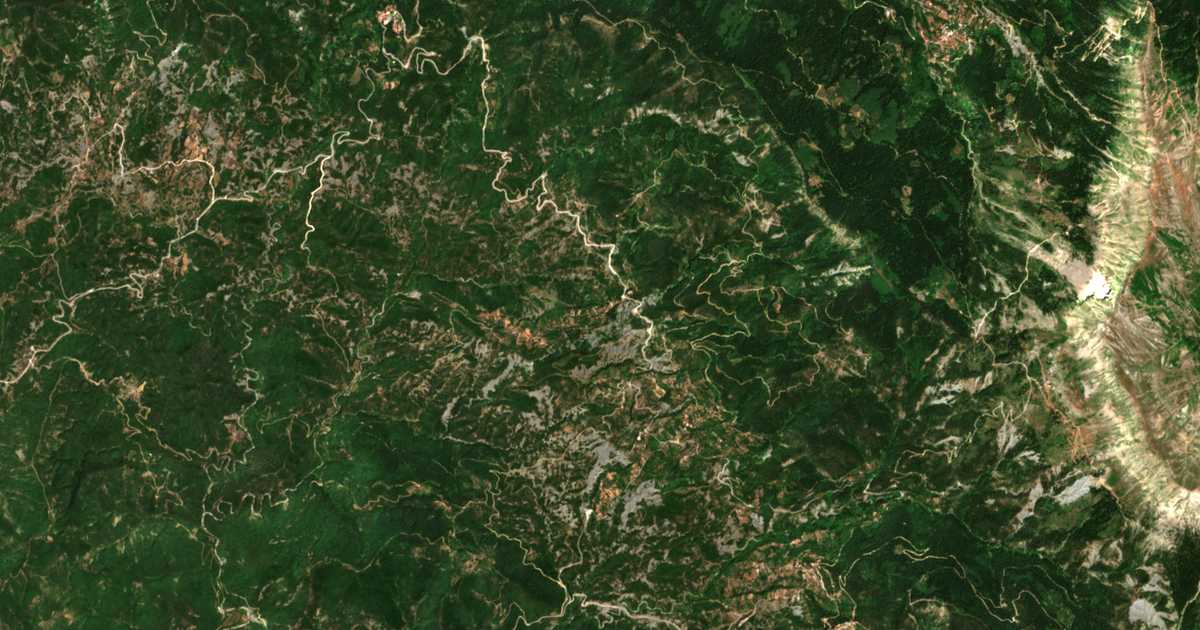 Mapa por satélite de Fráxon