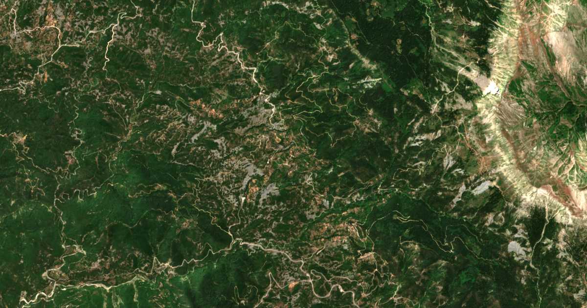 Mapa por satélite de Kastanéa