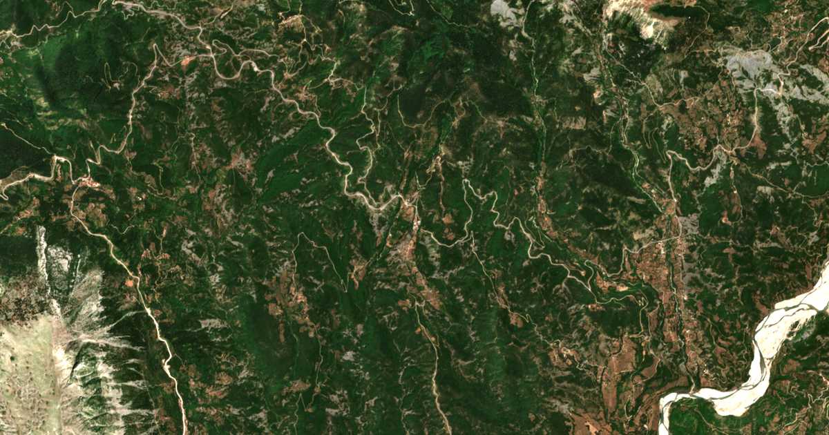 Mapa por satélite de Milianá