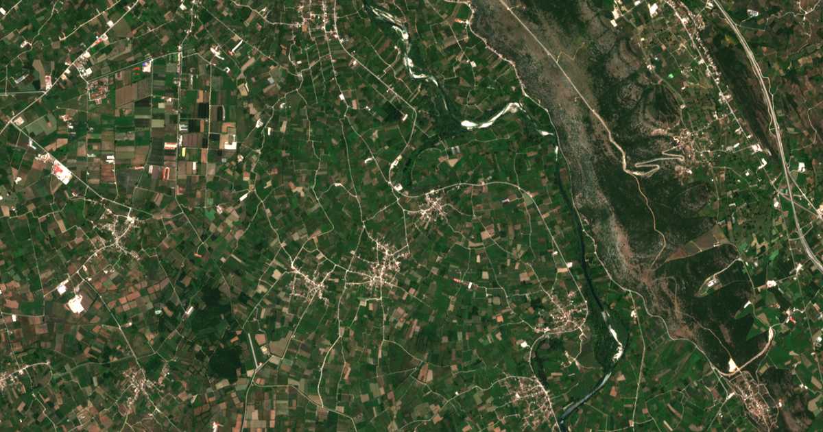 Mapa por satélite de Anthótopos
