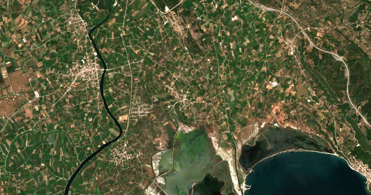Mapa por satélite de Sykéai