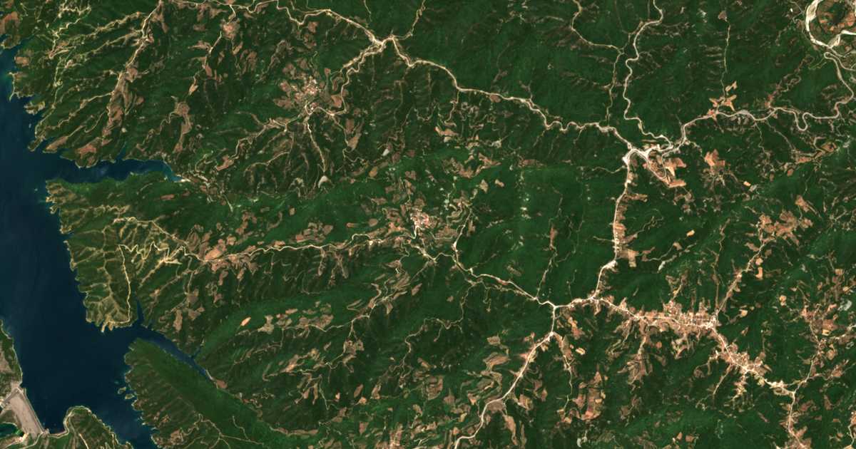 Mapa por satélite de Zygós