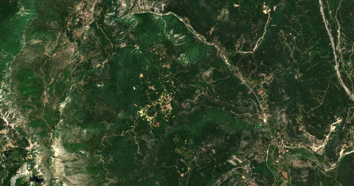 Mapa por satélite de Kouklésion