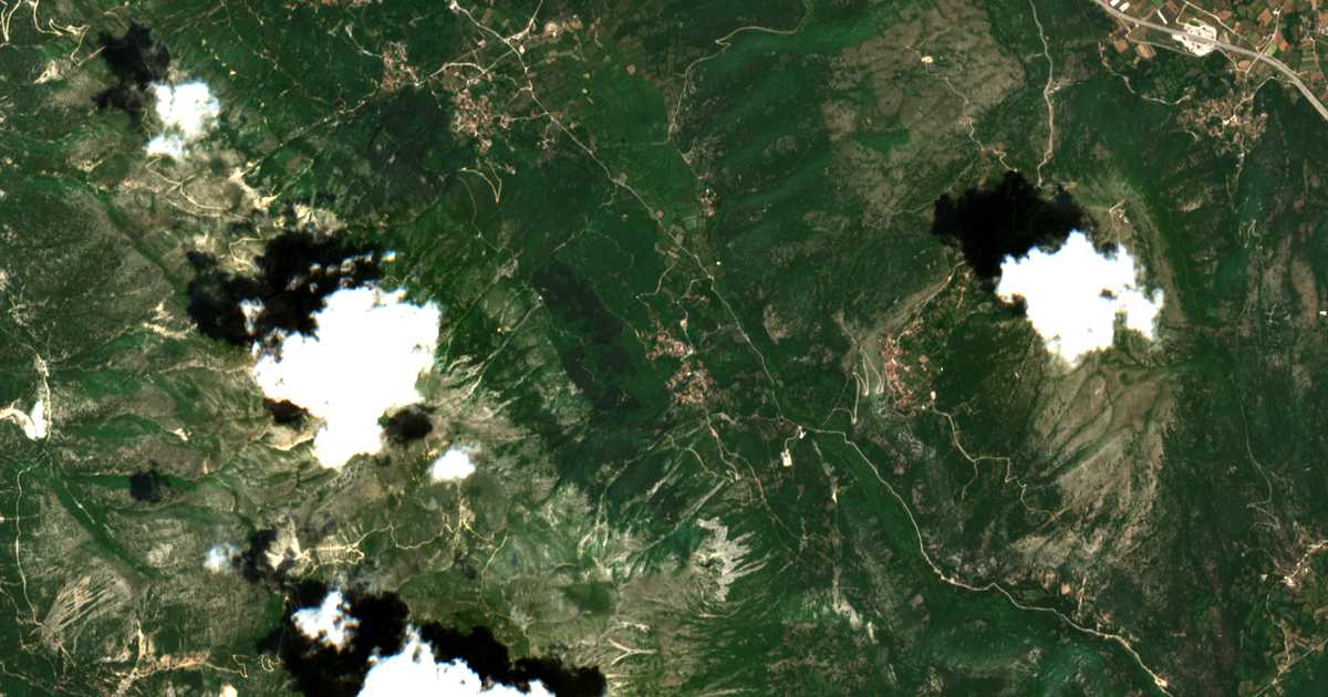 Mapa por satélite de Melingoí