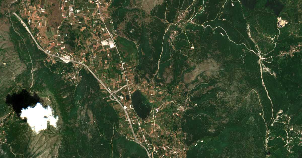 Mapa por satélite de Molyvadiá