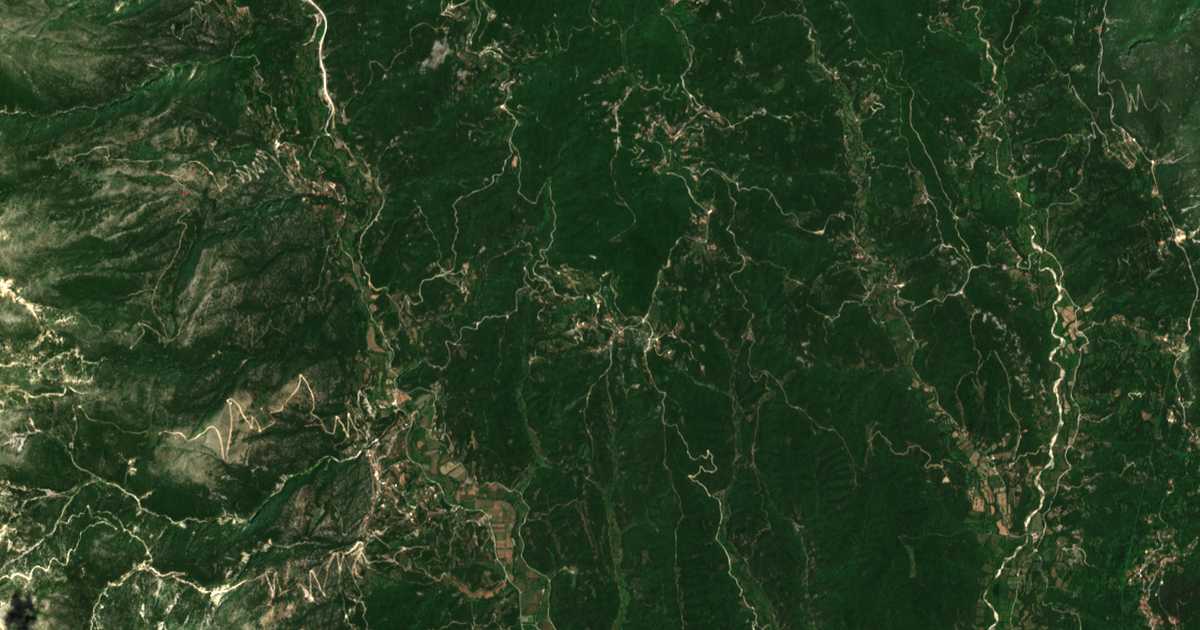 Mapa por satélite de Monodendro