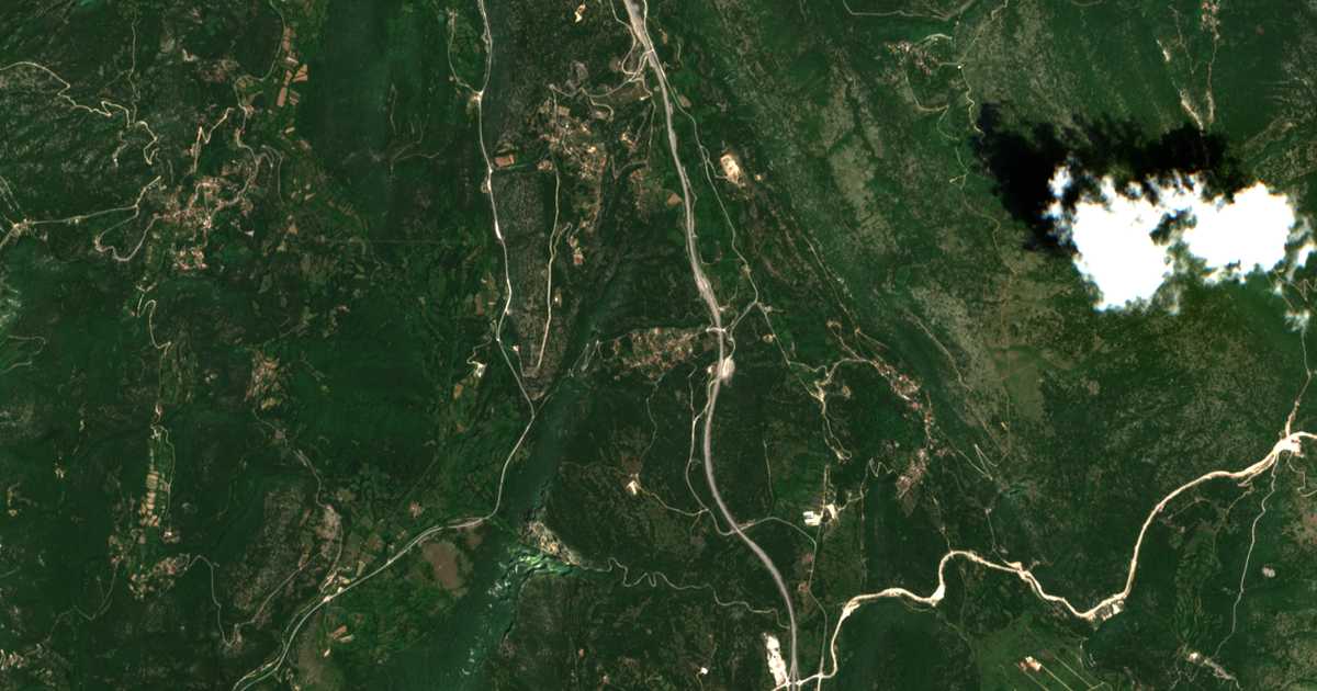 Mapa por satélite de Myrodáfni