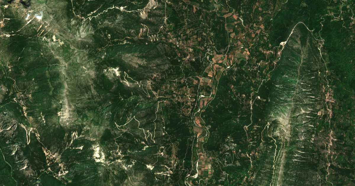 Mapa por satélite de Palaiochórion